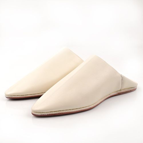 Chaussure traditionnelle marocaine pour homme, cuir fait main
