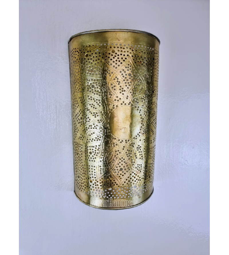 lampe mural en metal artisanat maroc