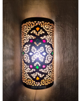 lampe mural en metal artisanat maroc