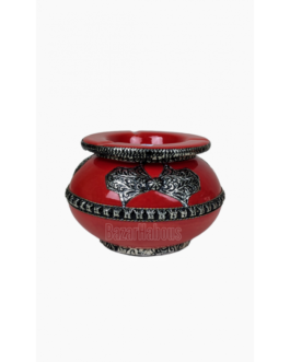 Cendrier en poterie polychrome, Cendrier , Poterie Marocaine , fait main