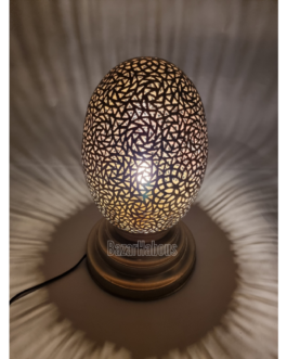 Lampe A Poser Cuivre Oeuf D’or