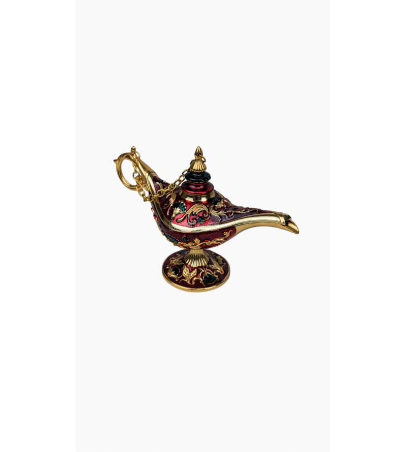 Lampe d'Aladin en métal ajouré, fait main, Maroc