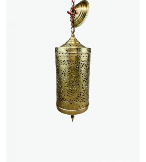 lampe suspendue en cuivre artisanat maroc